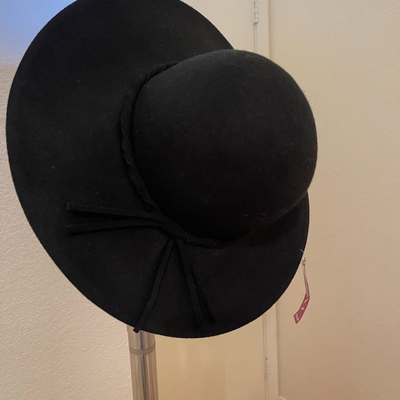NWT Merona Spirit Floppy Black Wool Hat - Picture 2 of 4
